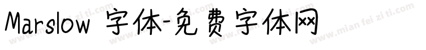 Marslow 字体字体转换